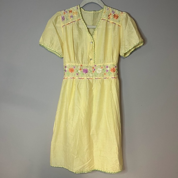 70s Vintage Sun Dress Maroon Floral with Shoulder Pads main image 0